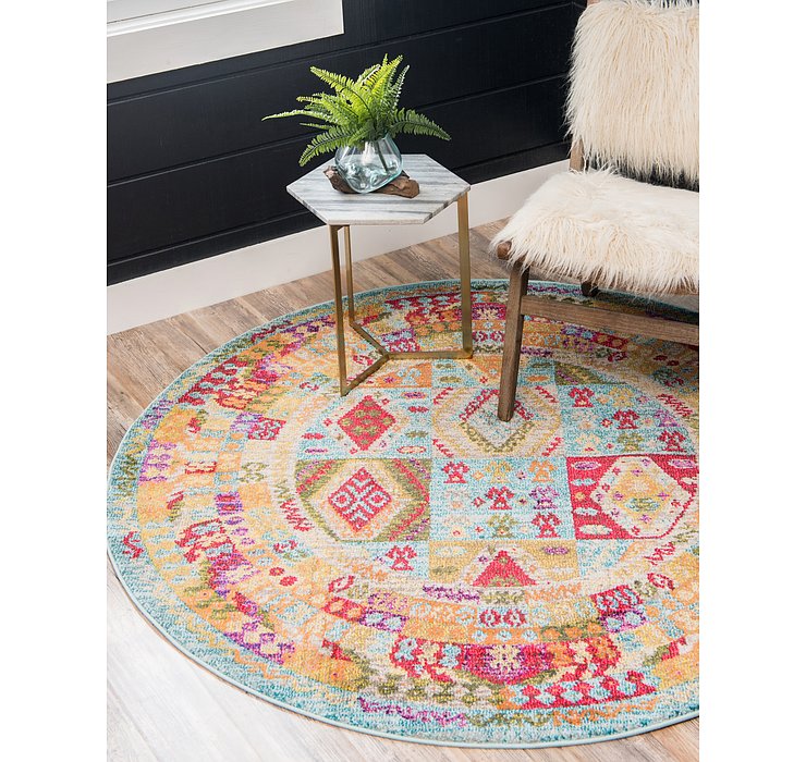 3' 3 x 3' 3 Mesa Round Rug