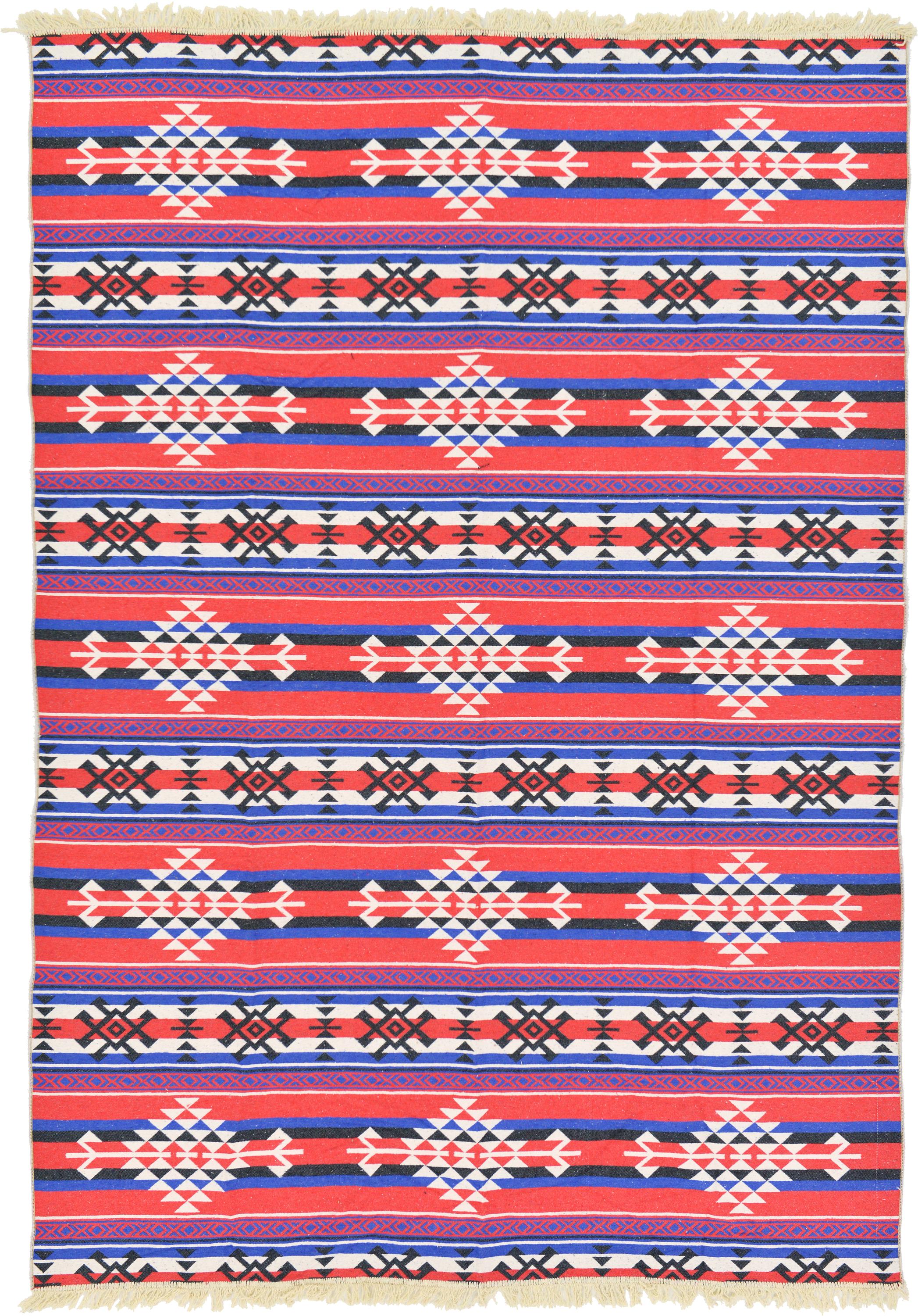 Violet 6' 6 x 9' 3 Kilim Dhurrie Rug eSaleRugs