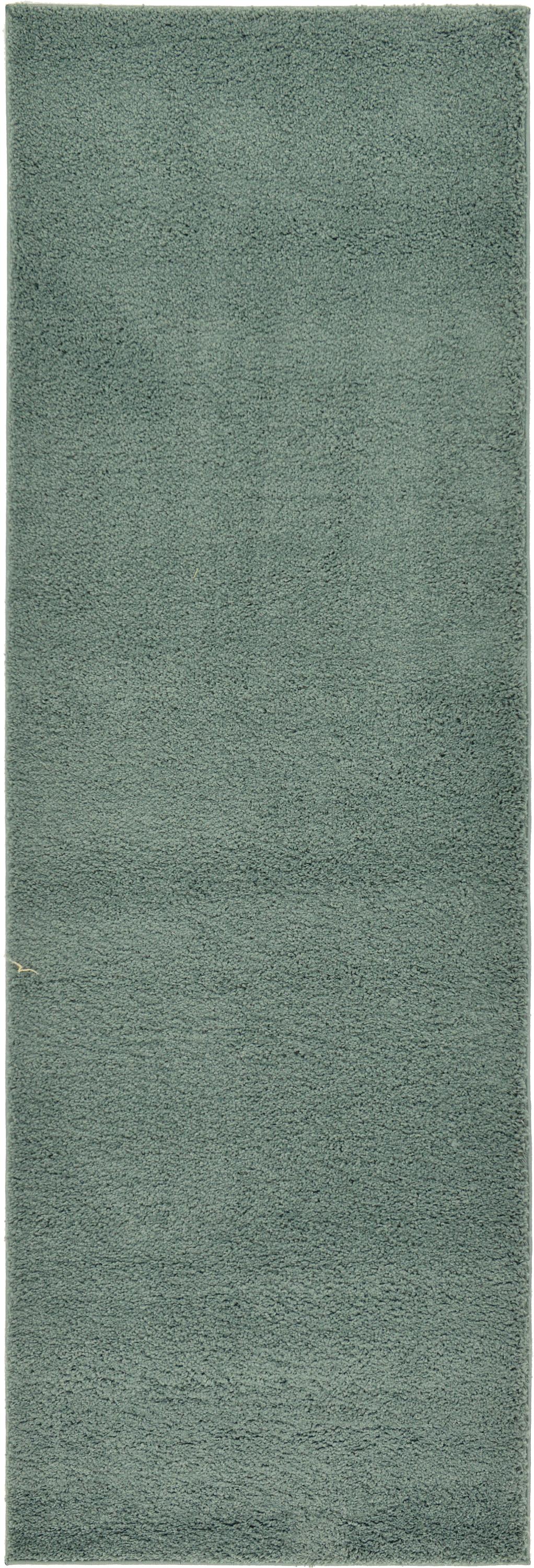 Blue 3' 3 x 9' 10 Solid Basic Runner Rug eSaleRugs