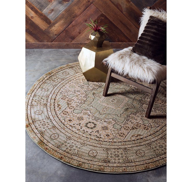 8' x 8' Mamluk Round Rug