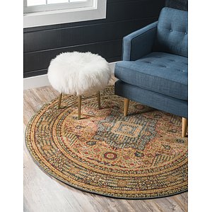6' x 6' Mamluk Round Rug