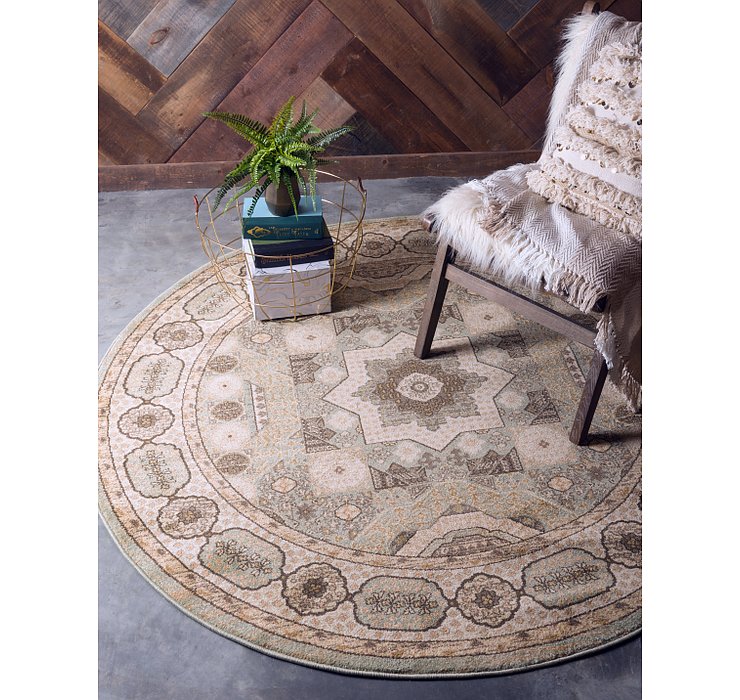 8' x 8' Mamluk Round Rug