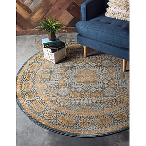 8' x 8' Mamluk Round Rug