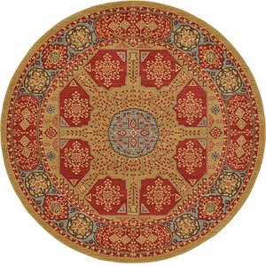 Unique Loom 6' x 6' Palace Round Rug