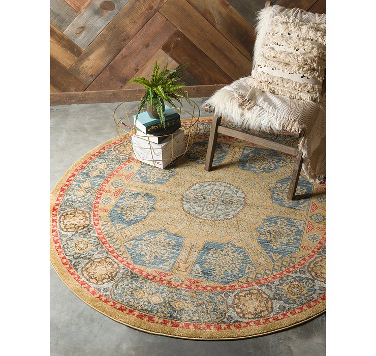 6' x 6' Mamluk Round Rug
