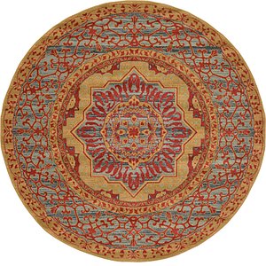 6' x 6' Mamluk Round Rug