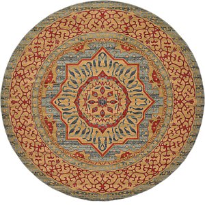 8' x 8' Mamluk Round Rug