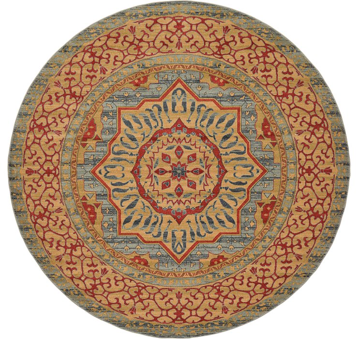 8' x 8' Mamluk Round Rug
