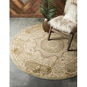 8' x 8' Mamluk Round Rug