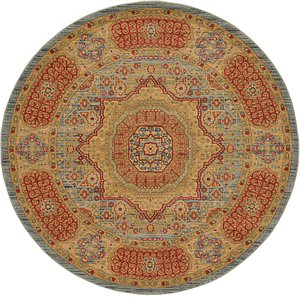 6' x 6' Mamluk Round Rug