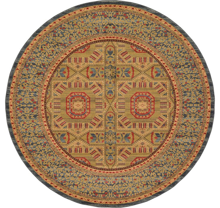 8' x 8' Mamluk Round Rug