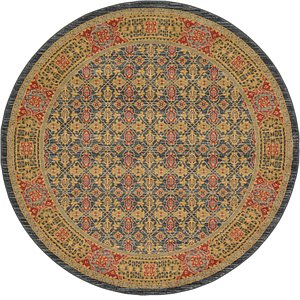 6' x 6' Mamluk Round Rug