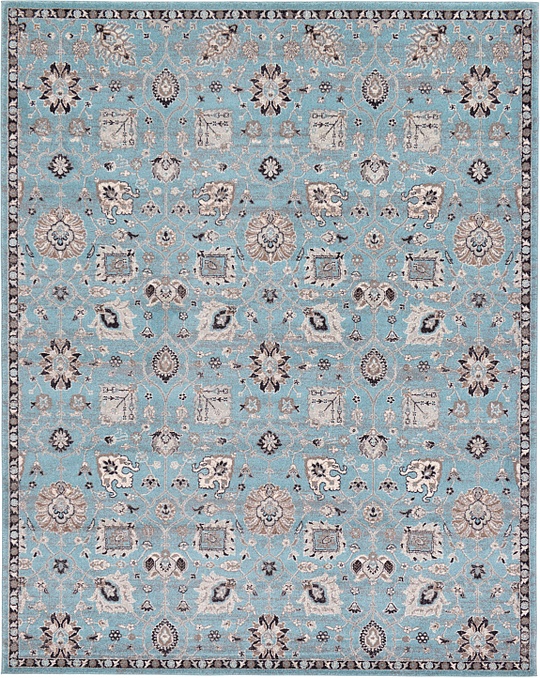 Light Blue 245cm x 305cm Heritage Rug Area Rugs AU Rugs