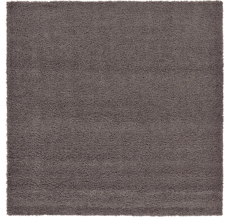 8' 2 x 8' 2 Solid Shag Square Rug