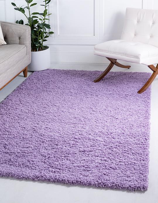 Lilac 245cm x 335cm Solid Shag Rug Area Rugs iRugs NZ