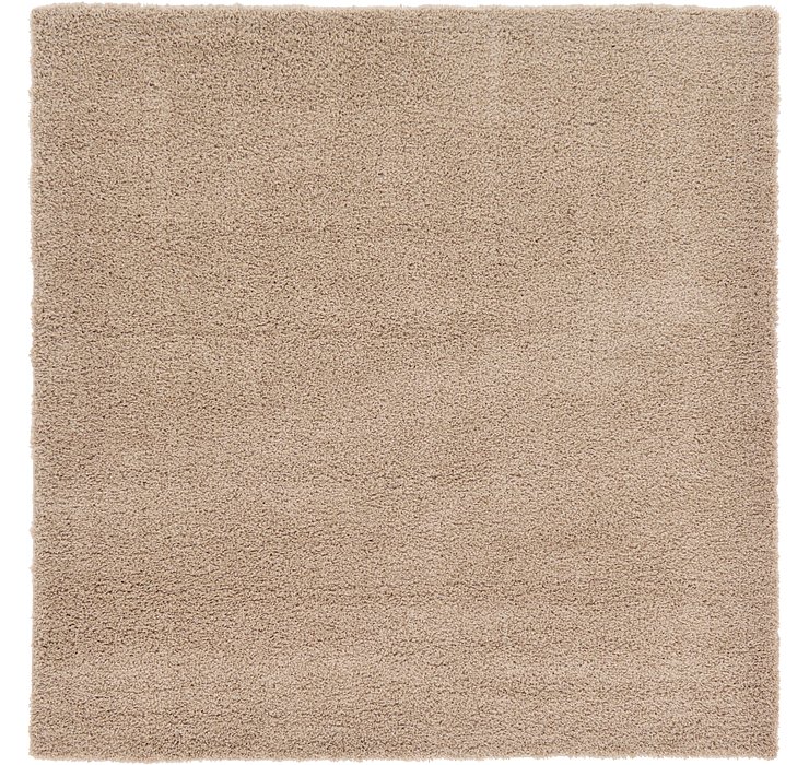 8' 2 x 8' 2 Solid Shag Square Rug