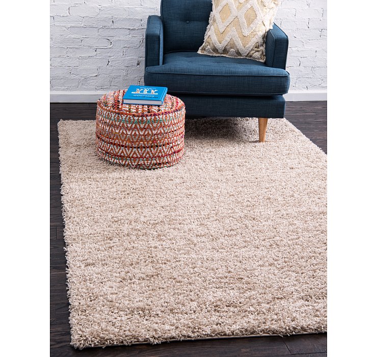 9' x 12' Solid Shag Rug