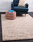 30cm x 30cm Solid Shag Sample Rug thumbnail image 1