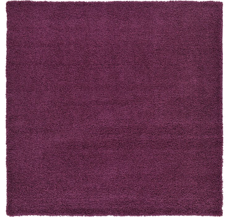 8' 2 x 8' 2 Solid Shag Square Rug