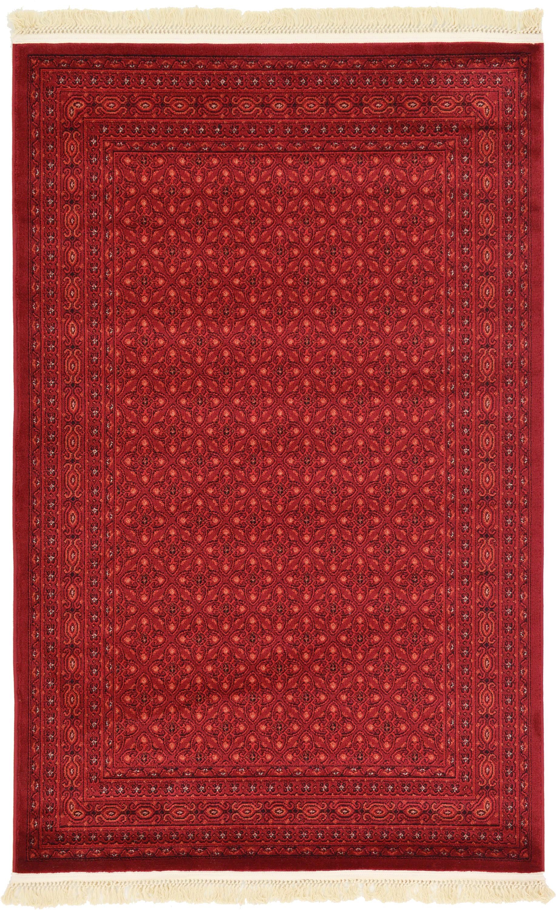 Red 4' x 6' Bokhara Rug eSaleRugs
