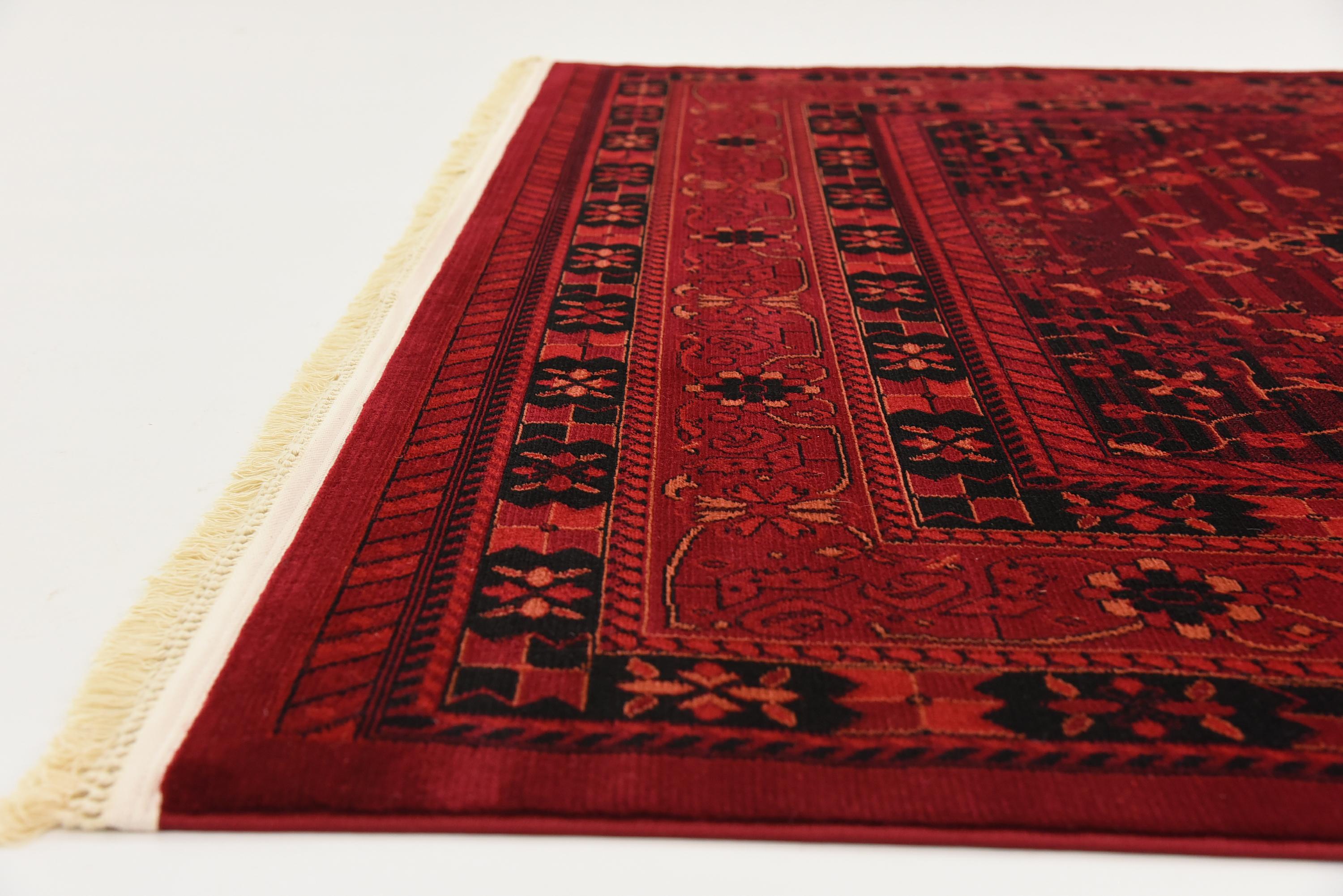Red 7' x 10' Bokhara Rug eSaleRugs