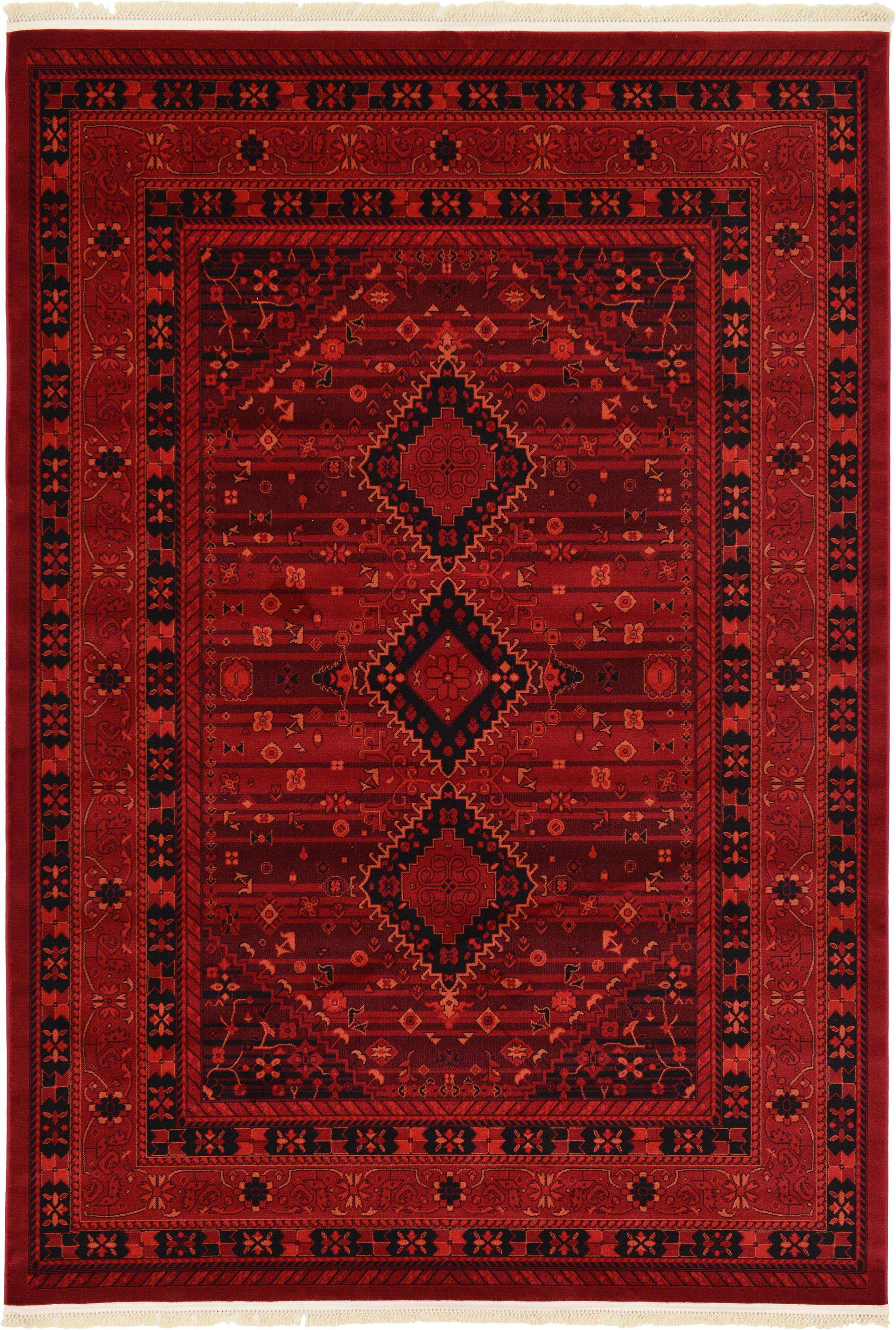 Red 7' x 10' Bokhara Rug eSaleRugs