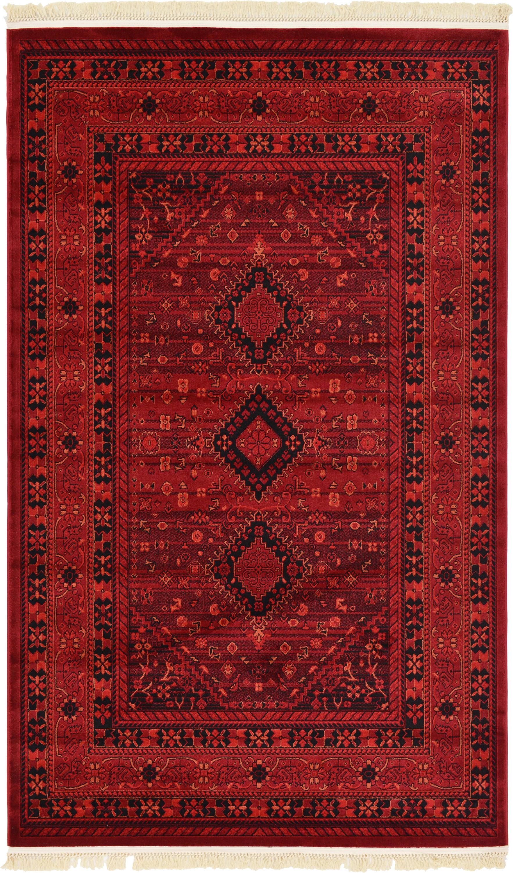 Red 5' x 8' Bokhara Rug eSaleRugs