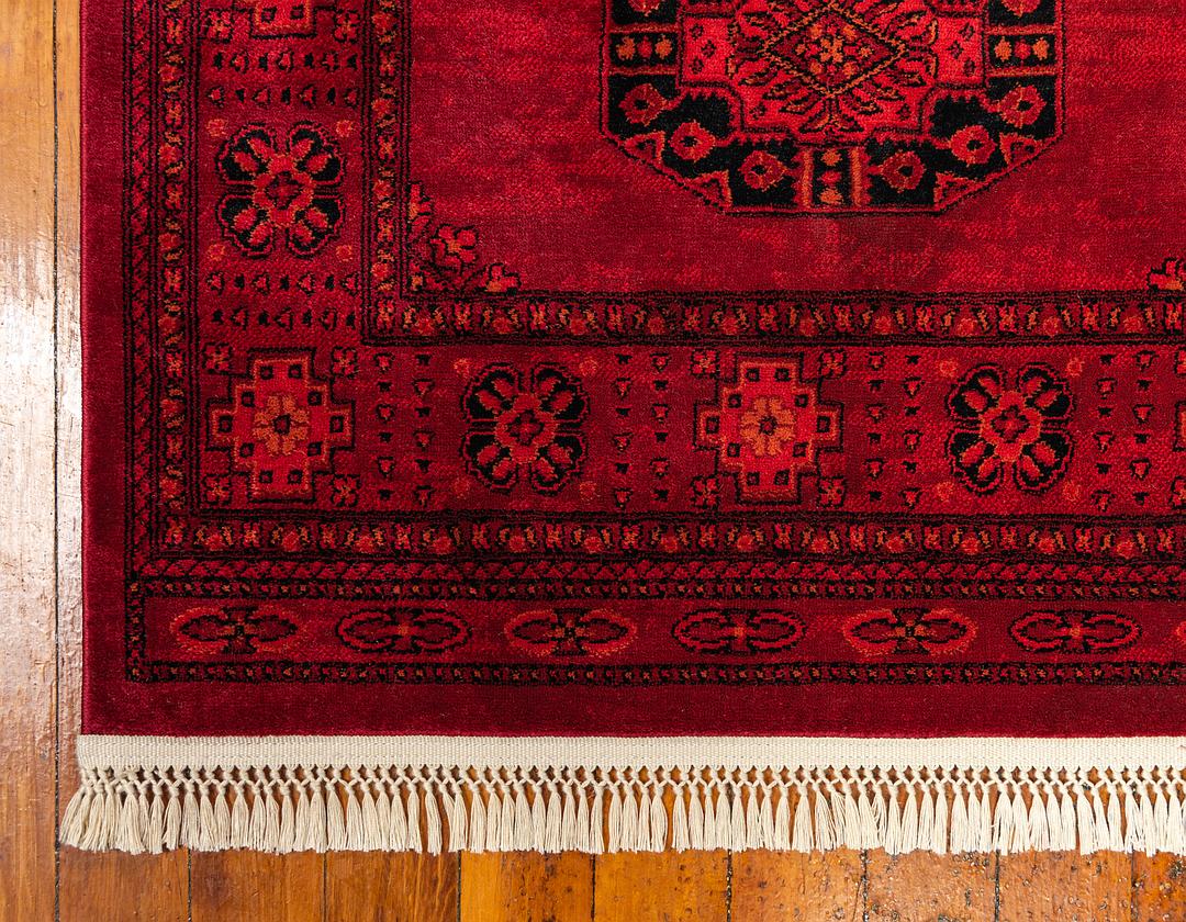 Red 5' x 8' Bokhara Rug iRugs UK