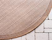 6' x 6' Outdoor Border Round Rug thumbnail