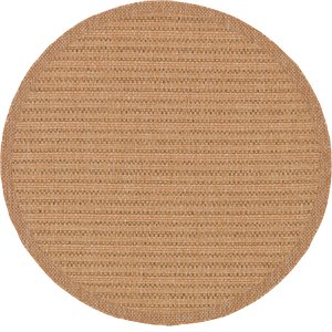 Unique Loom 6' x 6' Outdoor Border Round Rug