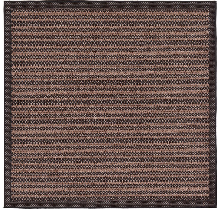 6' x 6' Outdoor Border Square Rug