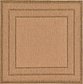 6' x 6' Outdoor Border Square Rug thumbnail image 1