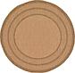 183cm x 183cm Outdoor Border Round Rug thumbnail image 1