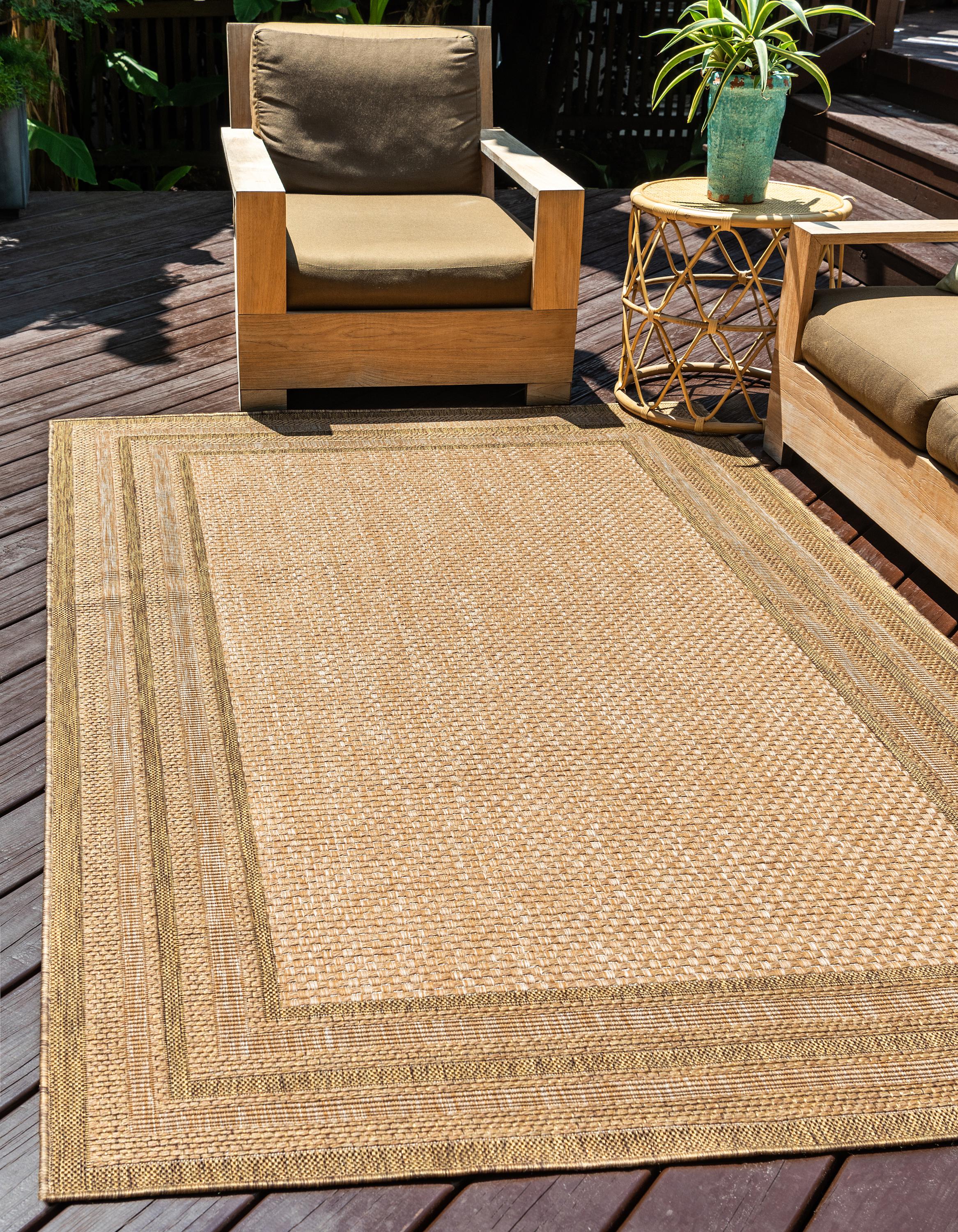 Light Brown 8 X 11 4 Outdoor Border Rug Erugs Light Brown 8 X 11 4 Outdoor Border Rug Erugs