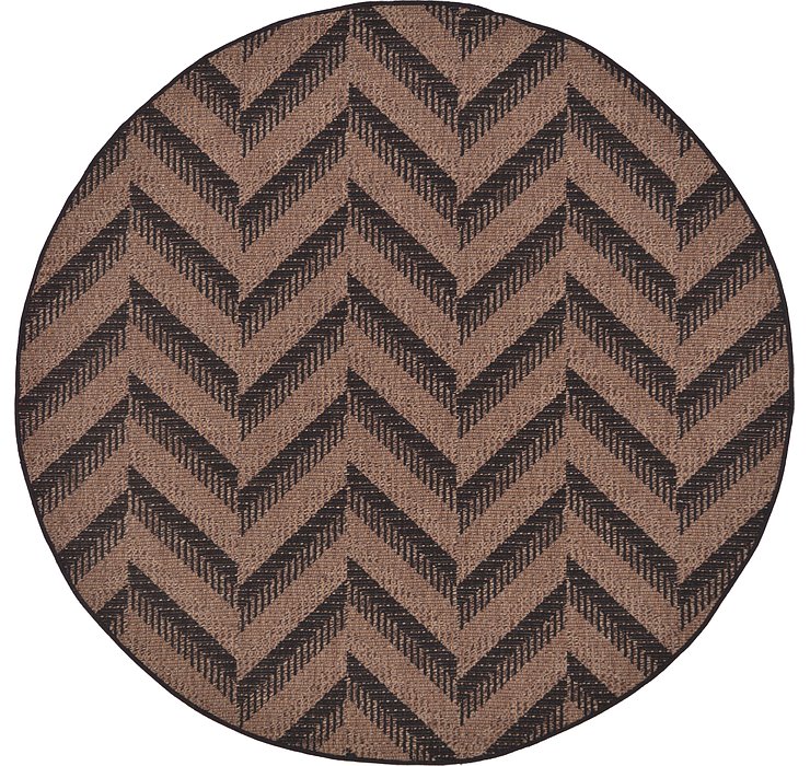 6' x 6' Outdoor Modern Round Rug