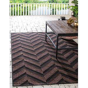 Unique Loom 3' 3 x 5' Outdoor Modern Rug