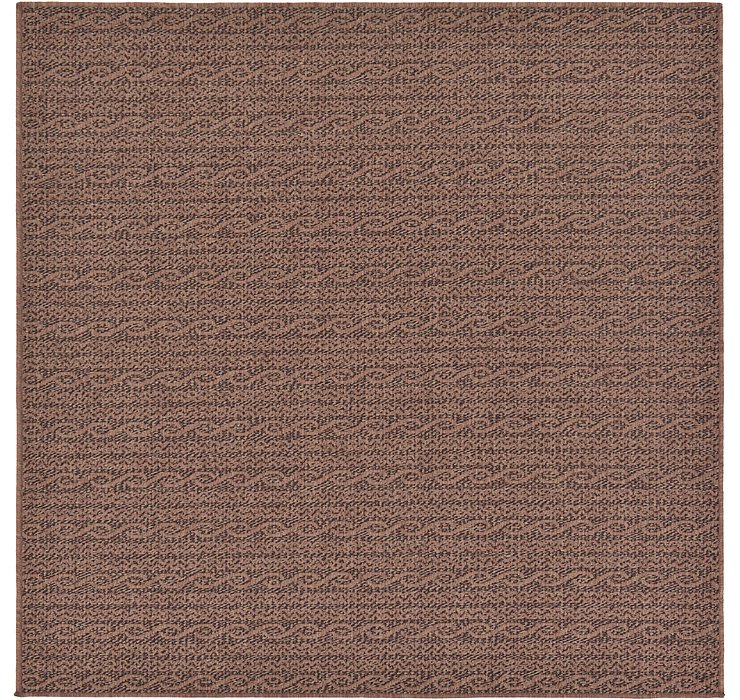 6' x 6' Outdoor Modern Square Rug