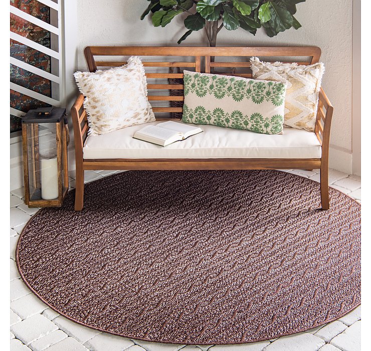 6' x 6' Outdoor Modern Round Rug