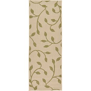 Unique Loom 2' 2 x 6' Outdoor Botanical Runne...