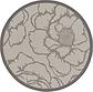 183cm x 183cm Outdoor Botanical Round Rug thumbnail image 1