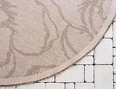 6' x 6' Outdoor Botanical Round Rug thumbnail