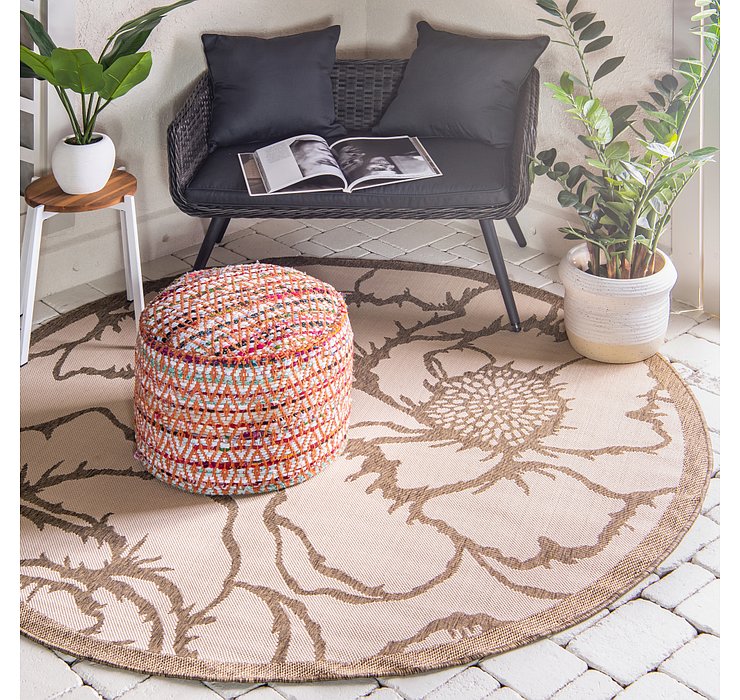 183cm x 183cm Outdoor Botanical Round...