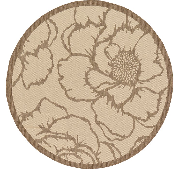 6' x 6' Outdoor Botanical Round...