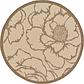 6' x 6' Outdoor Botanical Round Rug thumbnail