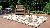 5' 3 x 8' Outdoor Botanical Rug thumbnail