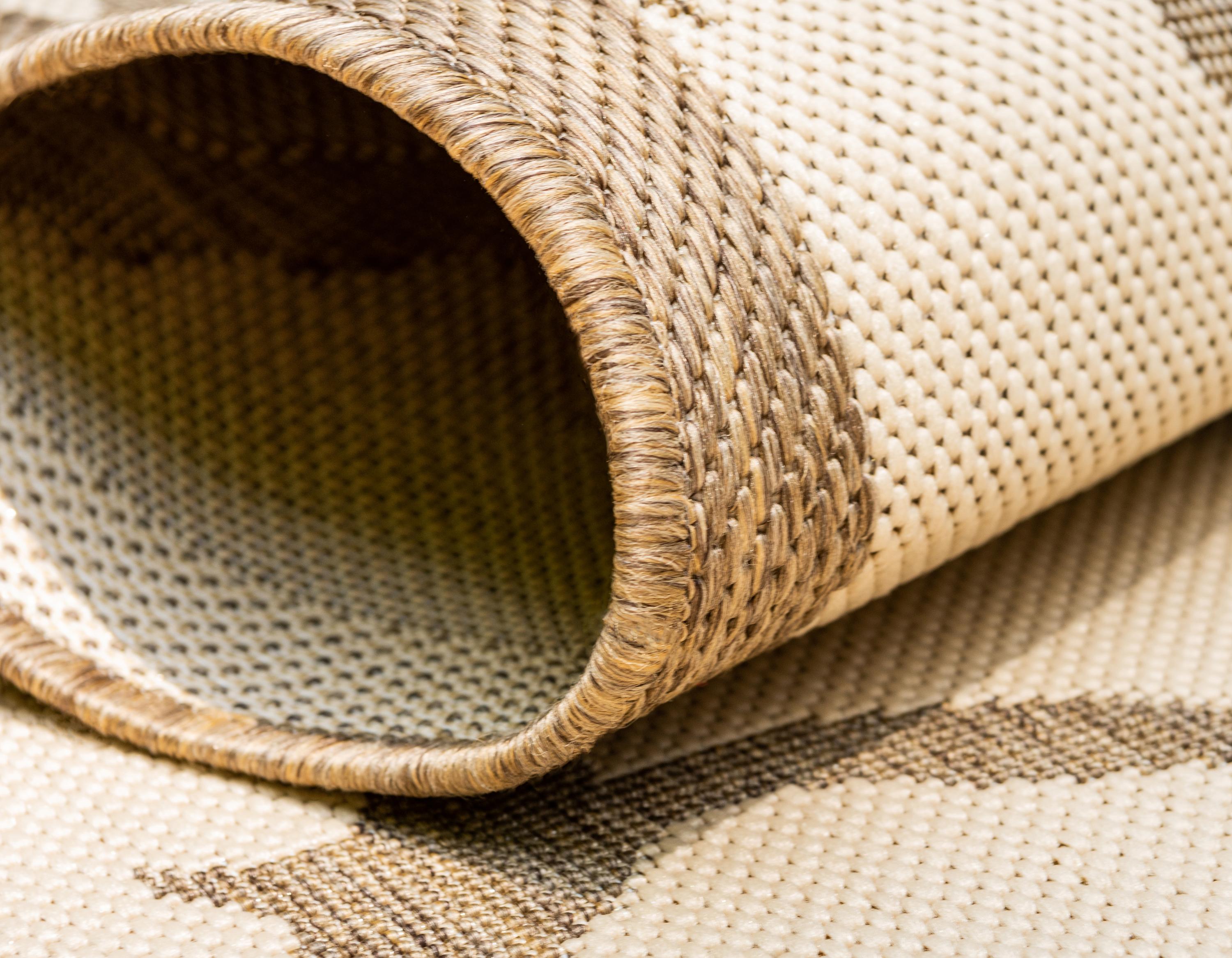 Beige 3' 3 x 5' Outdoor Botanical Rug eSaleRugs