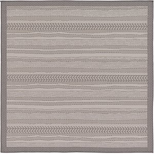 Unique Loom 6' x 6' Outdoor Border Square Rug