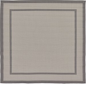 6' x 6' Outdoor Border Square Rug
