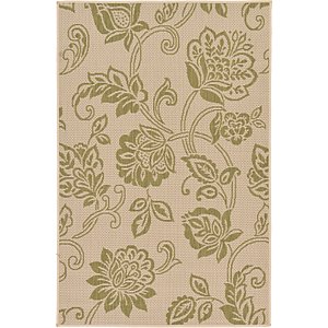 Unique Loom 3' 3 x 5' Outdoor Botanical Rug