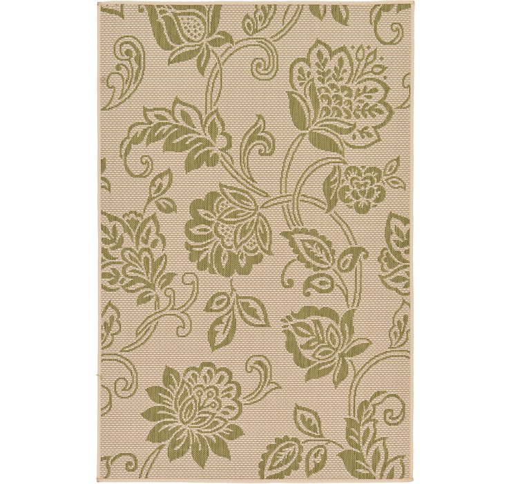 3' 3 x 5' Outdoor Botanical Rug